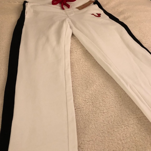 TRUE RELIGION Mens Buddha Logo Sweatsuit, White - Picture 6 of 8